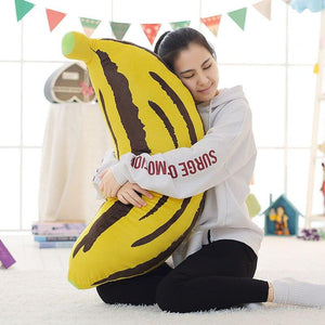 1pc 30-100cm 2 Patterns Real life fruit pillow Banana Corn pillows Plush stuffed vegetable cushion Soft fabric Child's Xmas gift