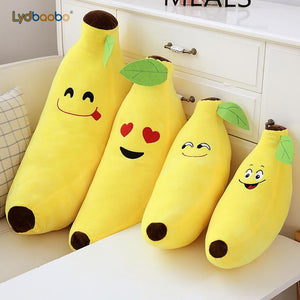 Funny Creative Cartoon Banana Stuffed Soft Pillow Sofa Cushion Baby Lovely Plush Doll Kids Fruit Toys Children Birthday Gifts